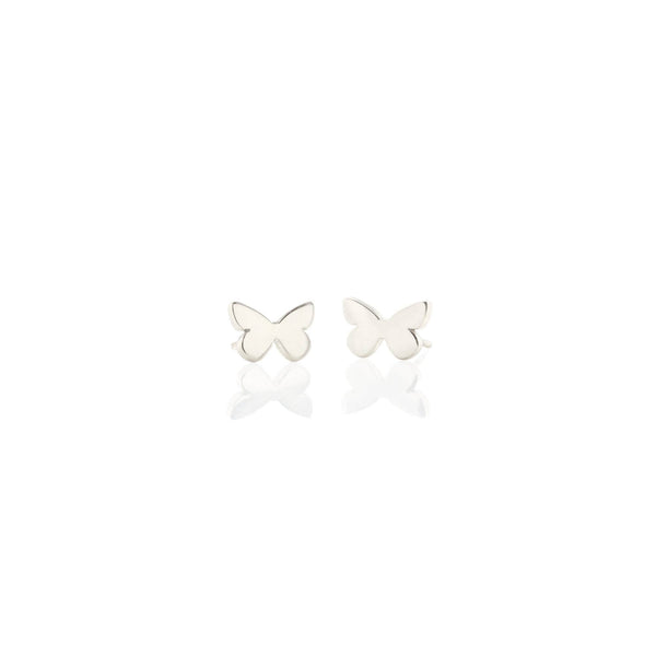 Butterfly Stud Earrings: 18K Gold Vermeil