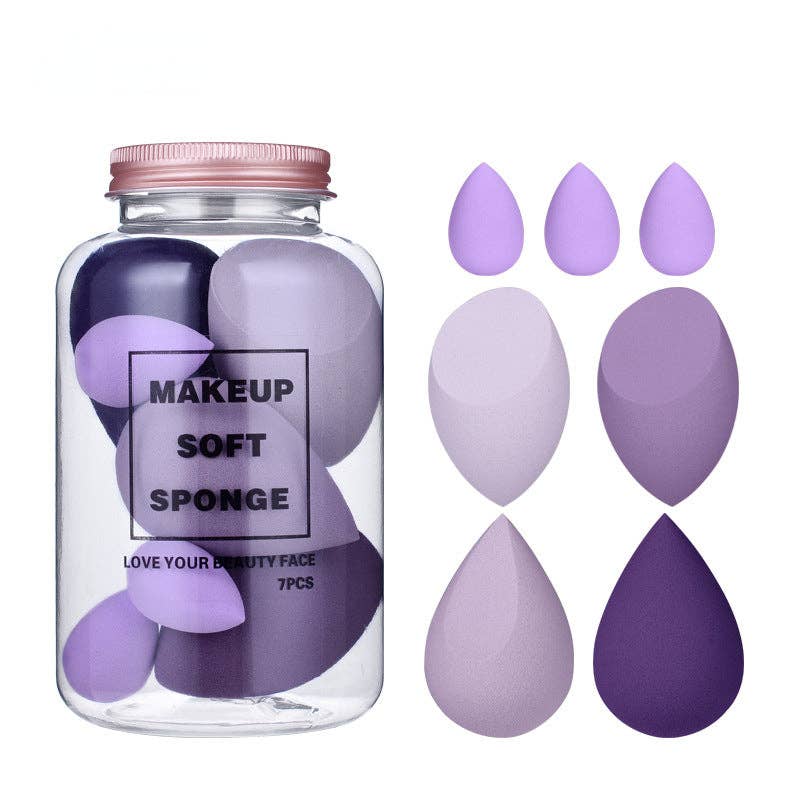 Spongo - Soft Makeup Sponge 7 Pcs: Purple