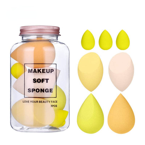 Spongo - Soft Makeup Sponge 7 Pcs: Yellow