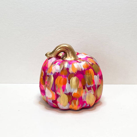 Pink Abstract Pumpkin