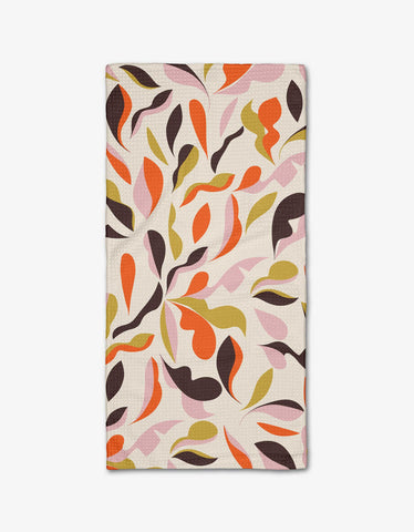 Playful Leaves Bar Towel