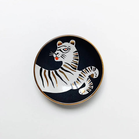 Small Bullet Bowl Tiger Face - Black