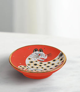 Small Bullet Bowl Leopard - Orange