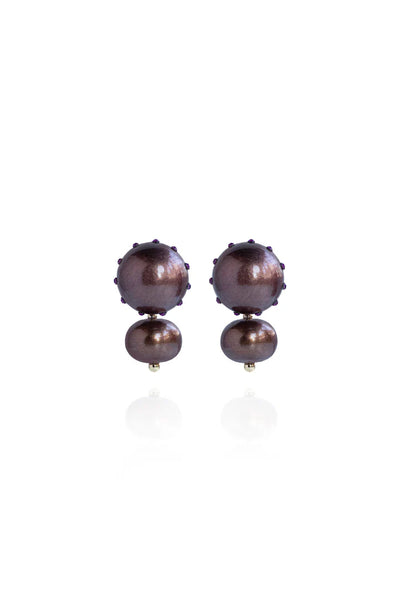 Livia Earrings - Chocolate Cherry