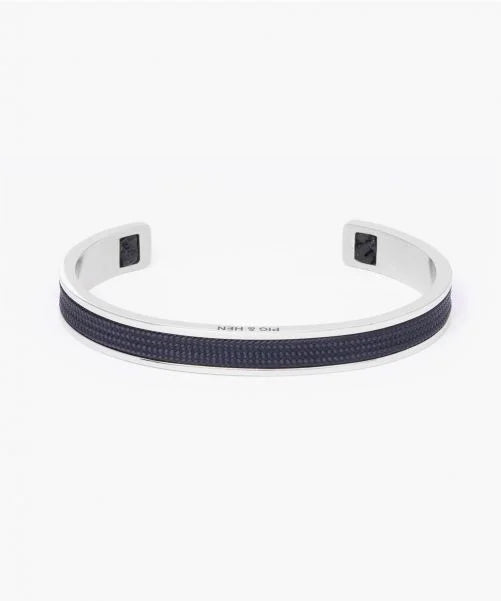 Navarch 9mm Mens Bracelet -Navy/Silver - M