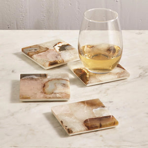 Agate Coasters - Set of 4