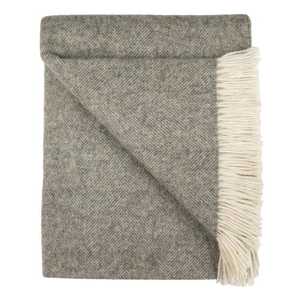 Southhampton Home Shetland Lambswool Herringbone Throw