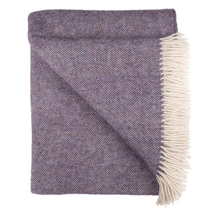 Southhampton Home Shetland Lambswool Herringbone Throw