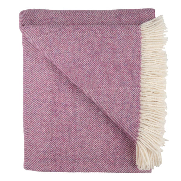 Southhampton Home Shetland Lambswool Herringbone Throw