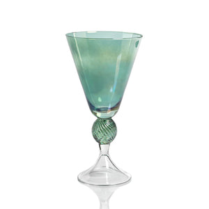 Cassis Vintage Stem Glass - Green