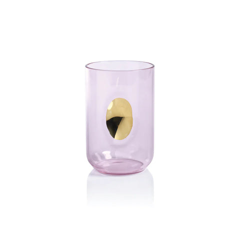 Apertivo Tumbler w/Gold Accent -Peony Pink