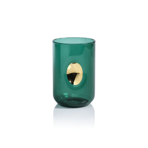 Apertivo Tumbler w/Gold Accent - Emerald Teal