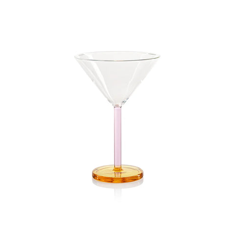 Veglia Matrini Glass - Light Pink & Light Amber