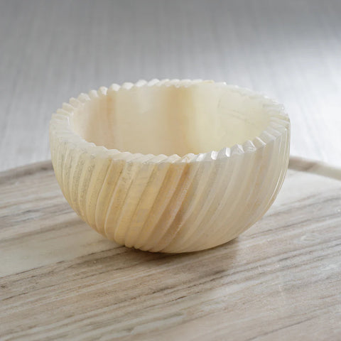 Spiraled Onyx Serving Bowl