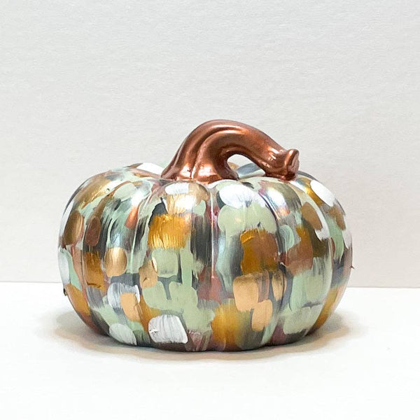 Copper Abstract Pumpkin