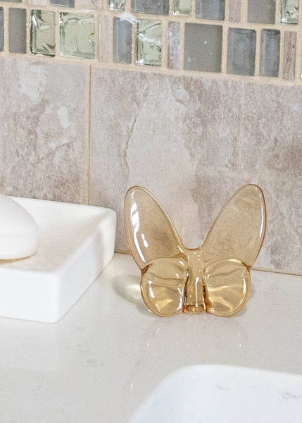 Gold Le Mariposa Exclusive Crystal Butterfly