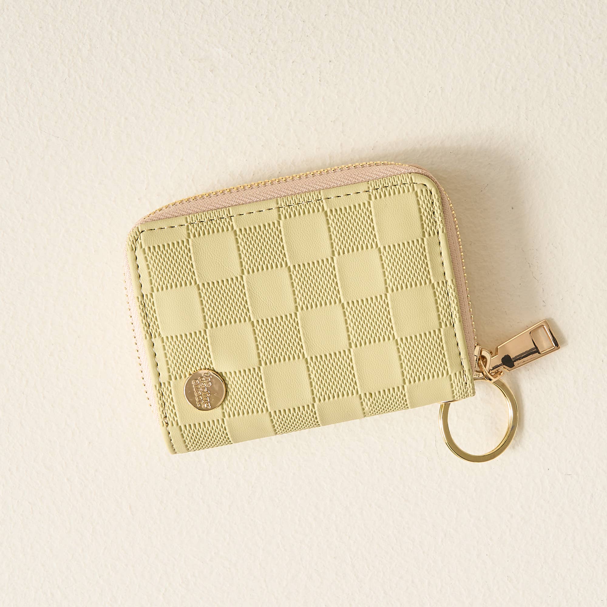 Zip Around Wallet-Green Check