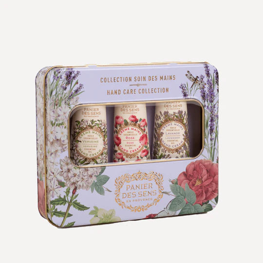 Essential Tin Box - Lavender, Verbena & Rose Mini Hand Creams