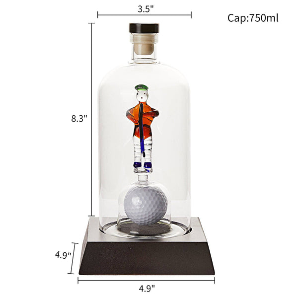 Golfer Whiskey Decanter