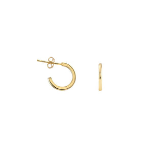 Classic Huggie Hoop Earrings: 18K Gold Vermeil