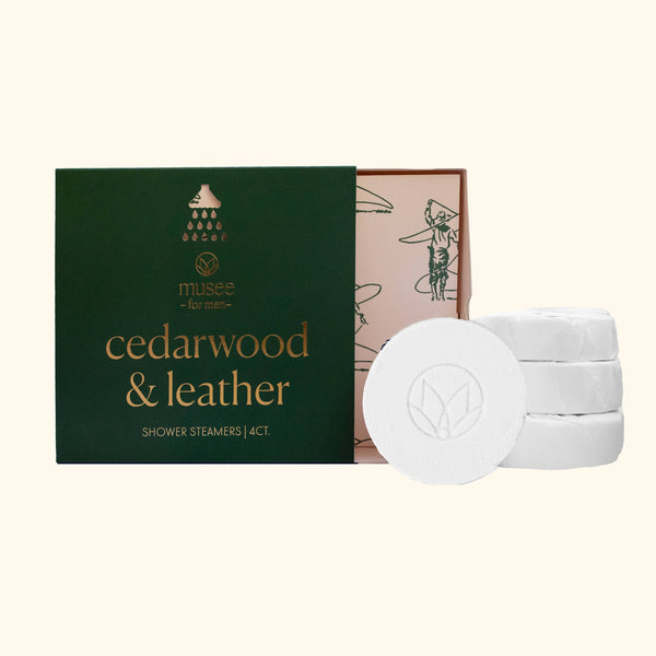 Cedarwood & Leather Shower Steamers