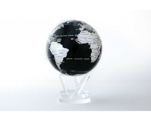 Black & Silver MOVA Globe - 4.5" w/Acrylic Base