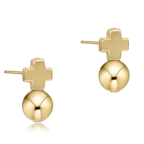 Signature Cross Gold Stud-Classic Gold