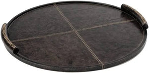 Forte Leather Tray Round