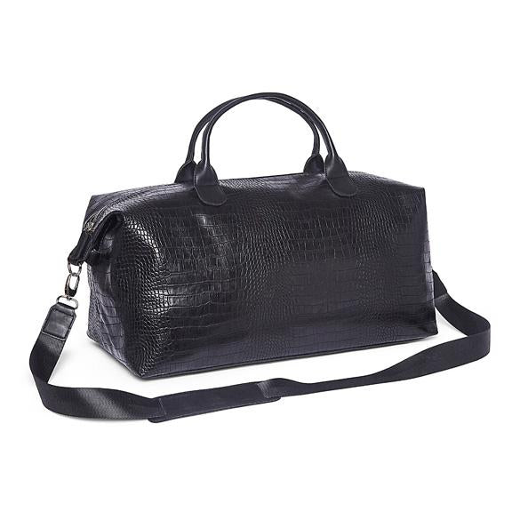 Melbourne Duffel Bag - Black Croc